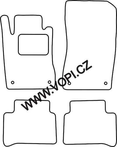 Autokoberce Mercedes E W211 sedan/combi 2002 -2009  Carfit (2950)